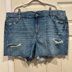 Old Navy Blue Jean Shorts Distressed Cut-Off